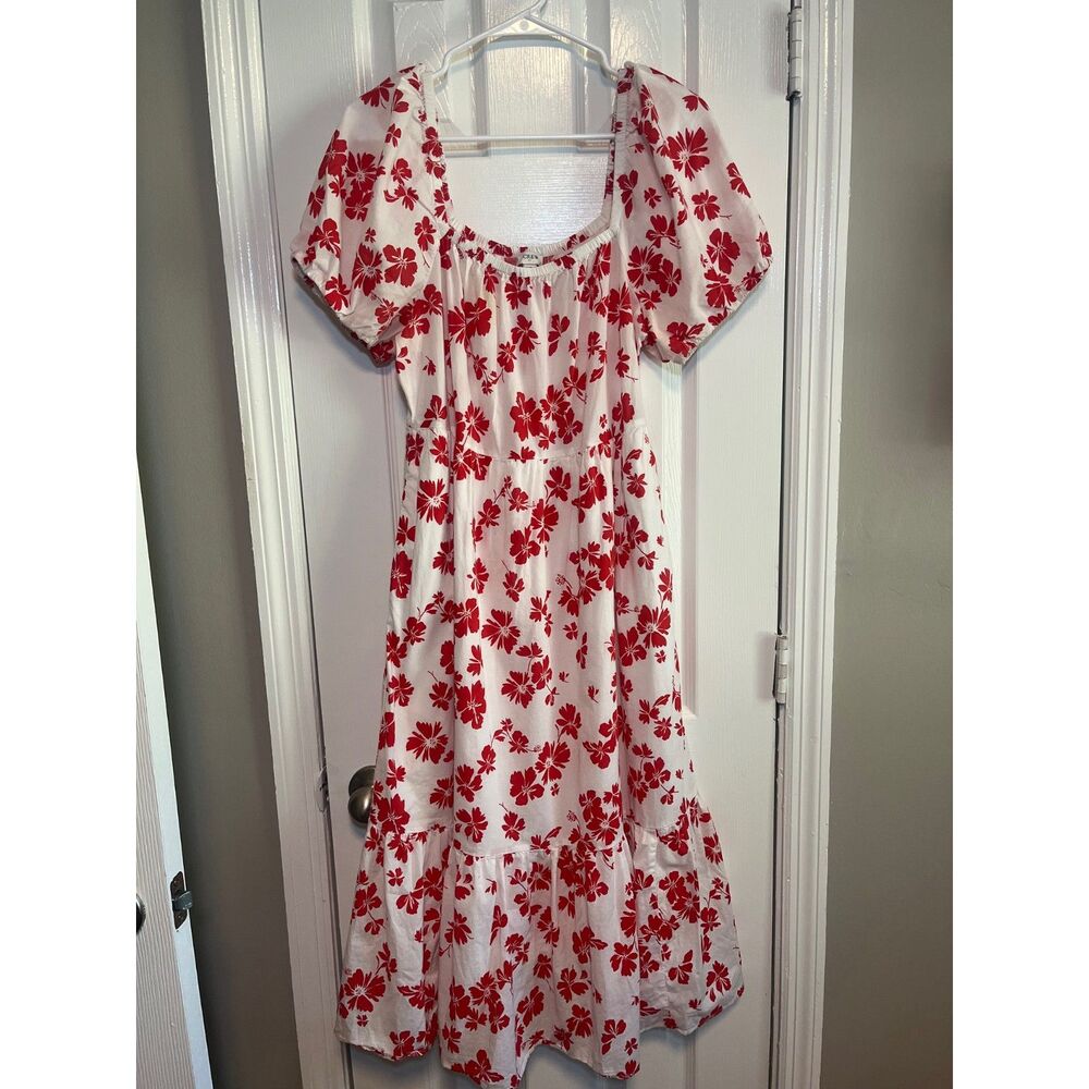 J. Crew floral Maxi dress 100% cottons 10